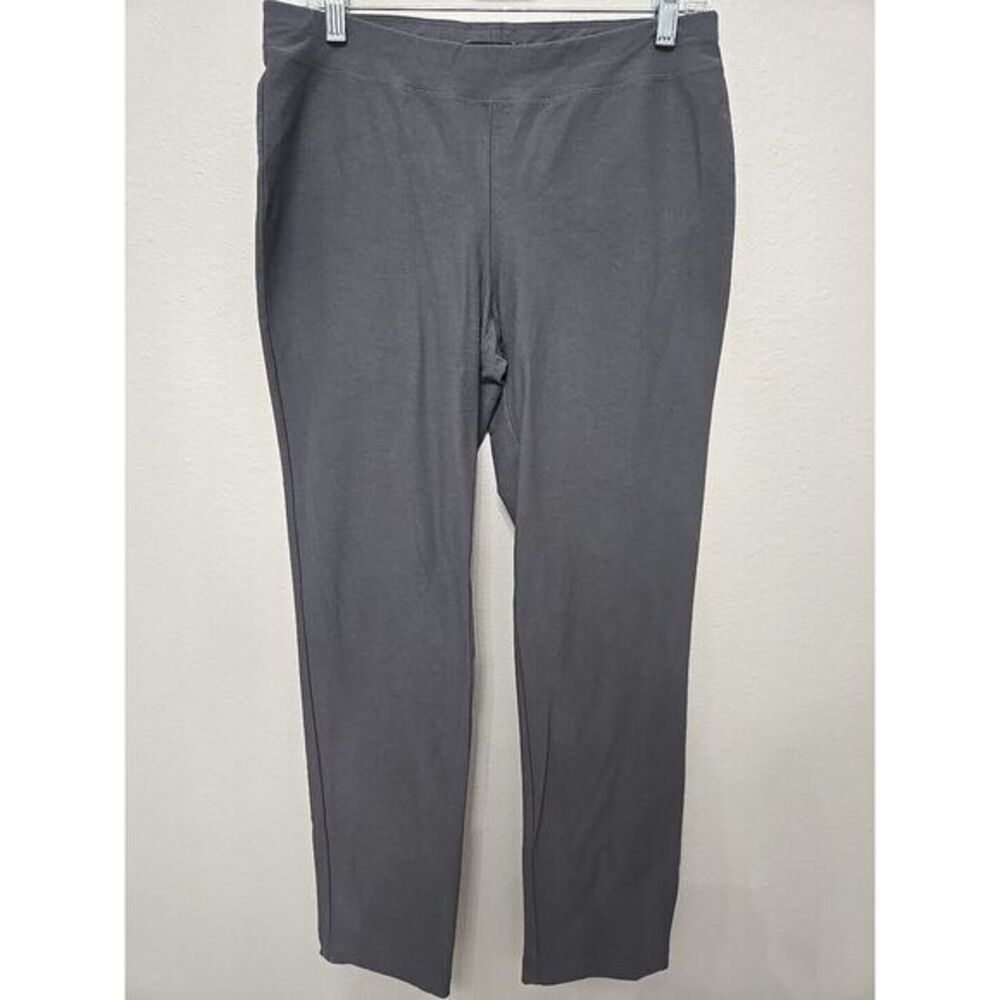 Eileen Fisher Women's Sz. Small Grey Pull On Stretch Straight Leg Pants